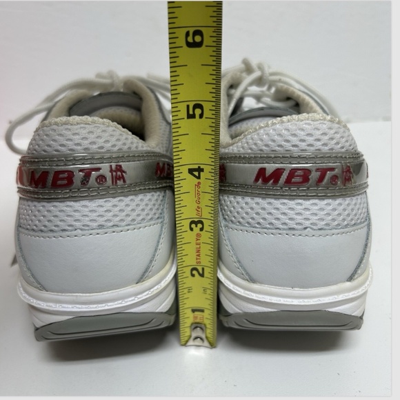 MBT Sport Leather Sneakers Rocker Walking Toning Shoes Size 6.5 White Orthopedic - Picture 7 of 11